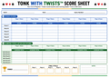 Tonk With Twists Score Sheet